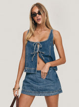 Steffy Denim Set - Navy - M