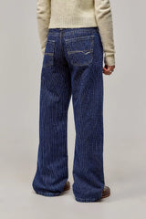Elowen Pinstripe Jeans - Grey - UK 14 (XL)