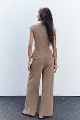Selene Textured Co-ord set - Beige - S