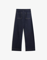 Kaia Wide Pocket Jeans - Navy Blue - UK 14 (XL)