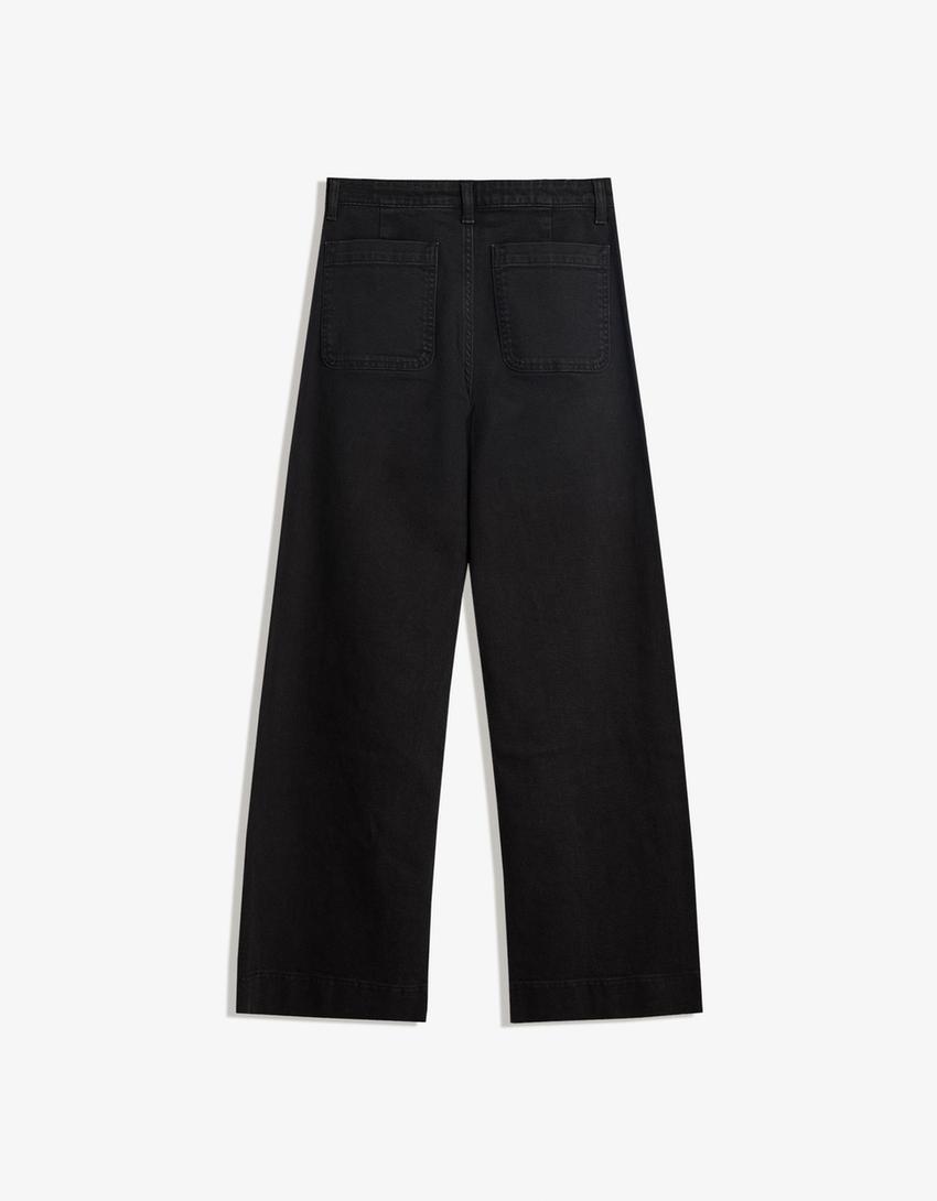 Kaia Wide Pocket Jeans - Red - UK 10 (M)