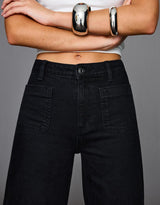 Kaia Wide Pocket Jeans - Red - UK 8 (S)