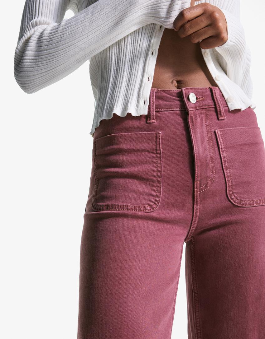 Kaia Wide Pocket Jeans - Black - UK 10 (M)