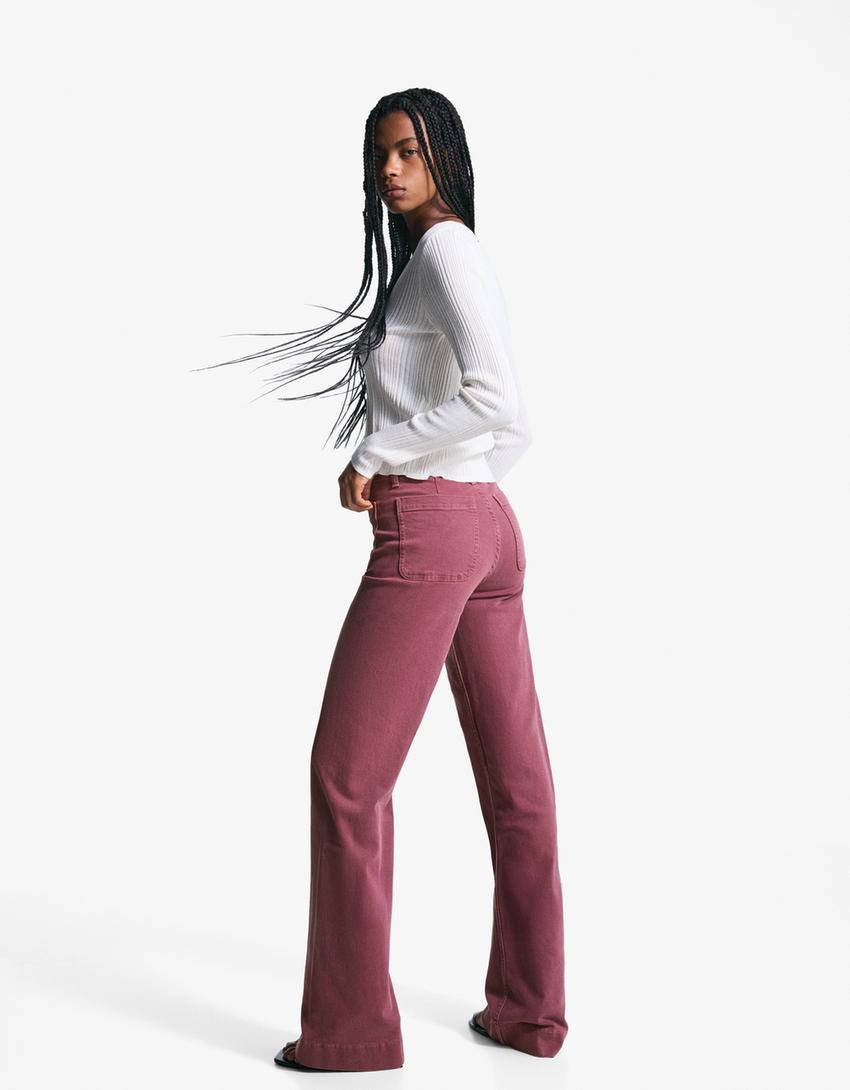 Kaia Wide Pocket Jeans - Black - UK 8 (S)