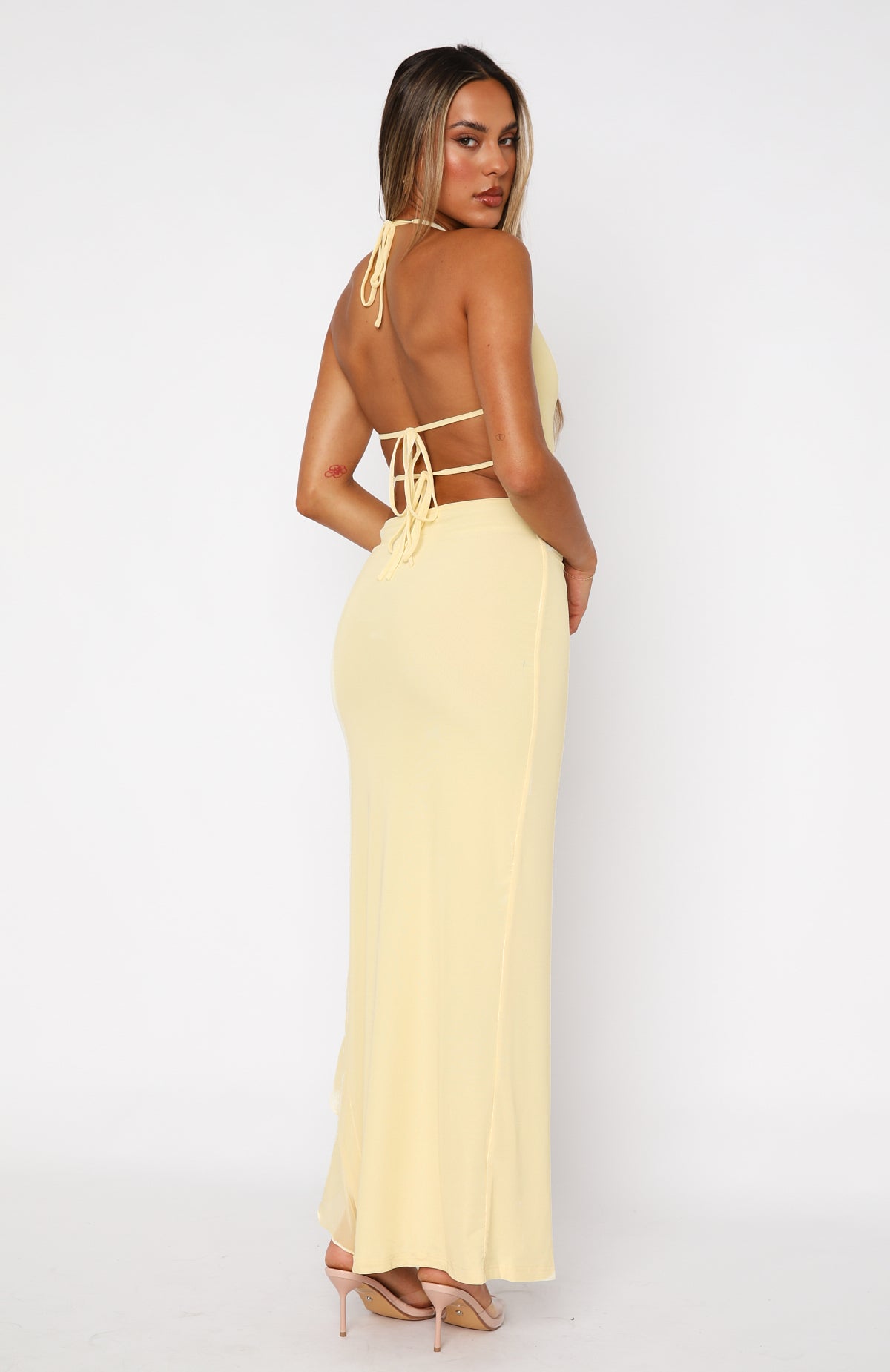 Scarlett Maxi Dress - Yellow - M