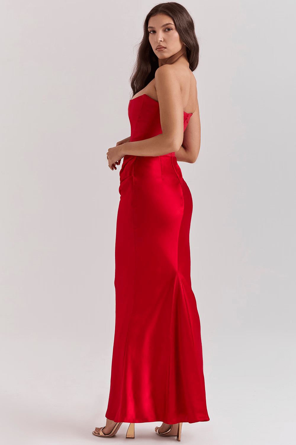 Bella | Elegant Strapless Dress - Black - UK 8