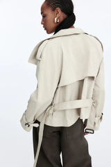 Amara Short Trench - Crème - L
