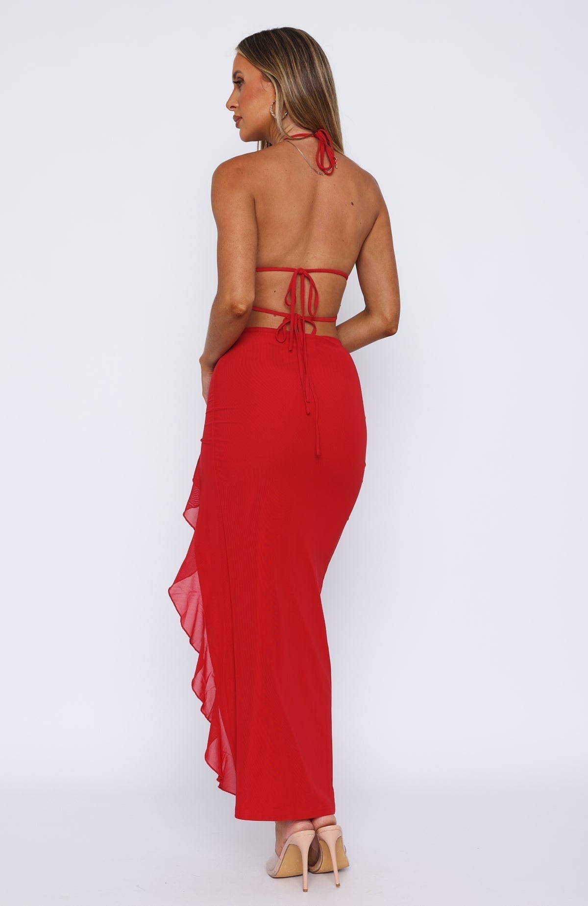 Scarlett Maxi Dress - Red - M