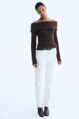 Elodie Knit Jumper - Dark Brown - XS