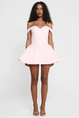 Sylvie Mini Dress - Red - L