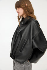 Celeste Leather Jacket - Black - L