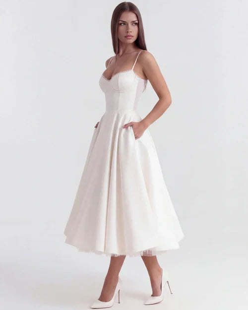 Selene | Midi Dress - Pink - S