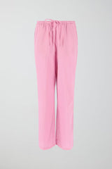 Amaya Linen Blend Trousers - Yellow - UK 14 (XL)