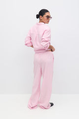 Amaya Linen Blend Trousers - Pink - UK 8 (S)