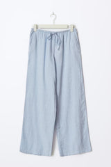 Amaya Linen Blend Trousers - Purple - UK 8 (S)