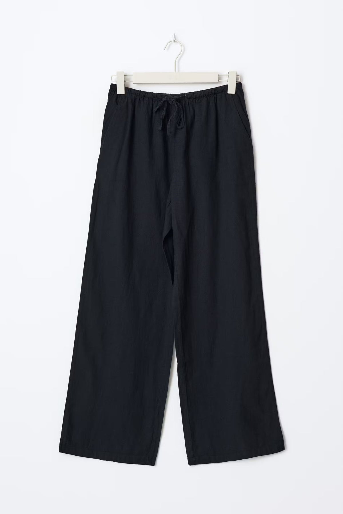 Amaya Linen Blend Trousers - Baby blue - UK 6 (XS)