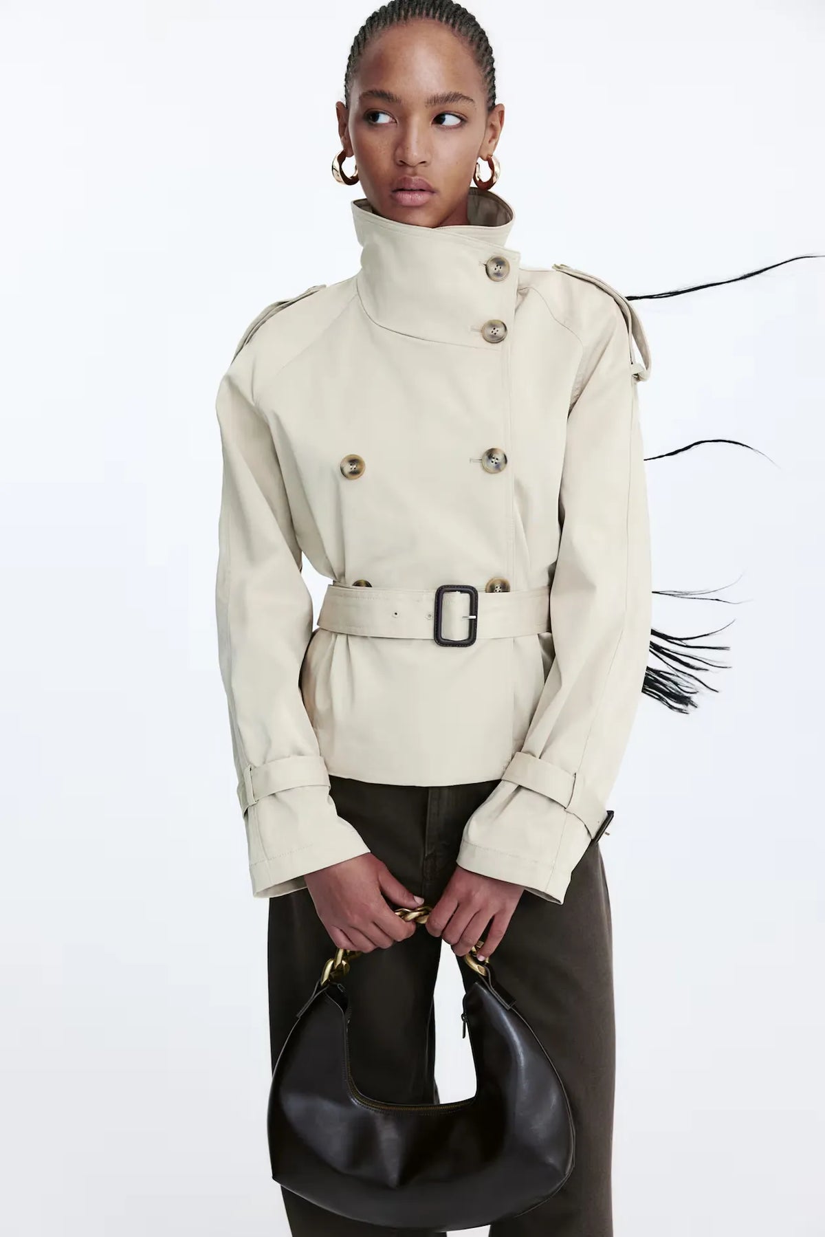Amara Short Trench - Crème - XS