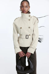 Amara Short Trench - Crème - XS
