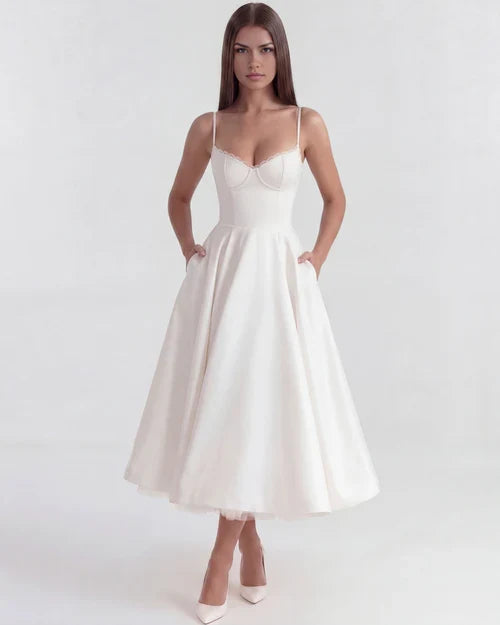 Selene | Midi Dress - Pink - L
