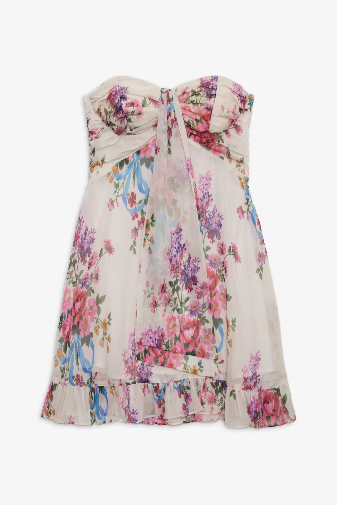 Flora Mini Dress - Yellow - S
