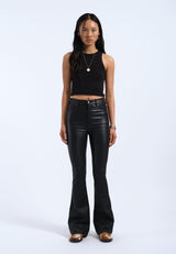 Melina Flare Leather Pants - UK 6 (XS)