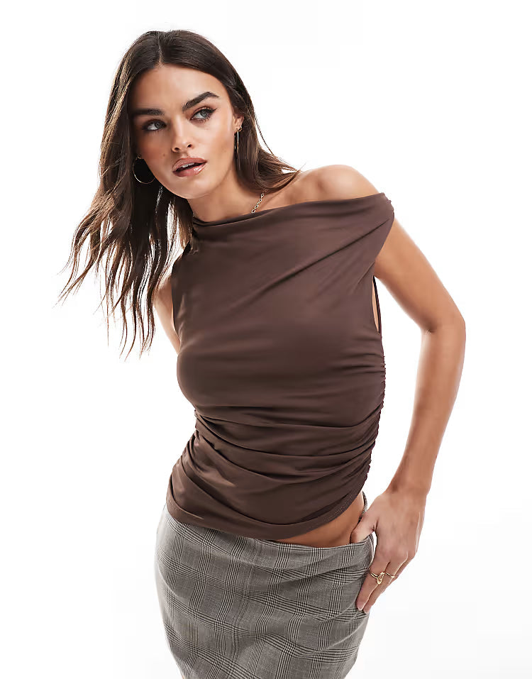 Helene Draped Top - L