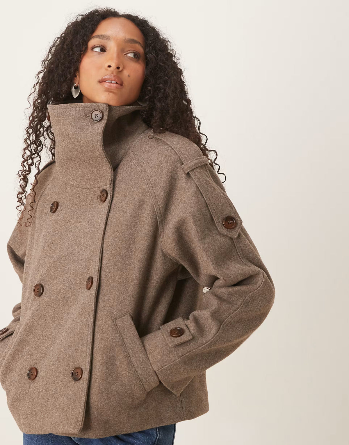 Camille Cropped Trenchcoat - XS