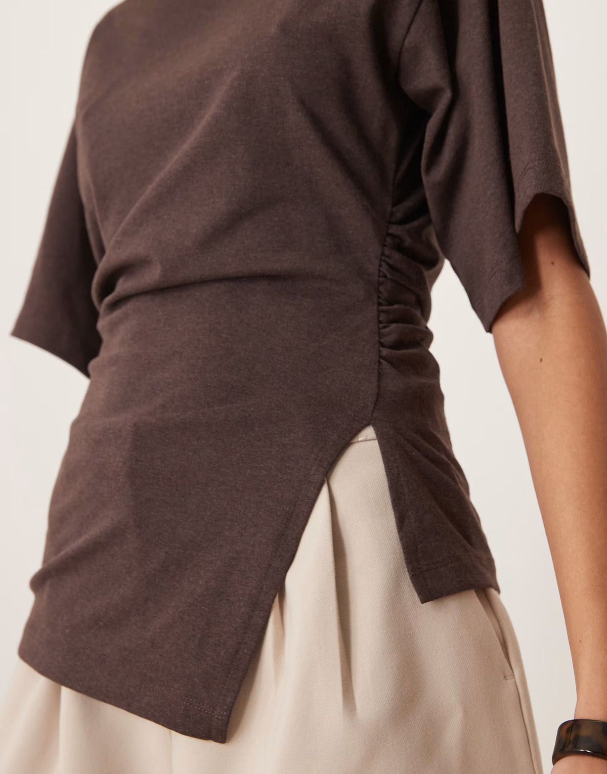 Fiora Cinched T-Shirt - XS - Pink