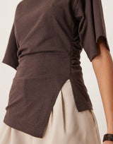 Fiora Cinched T-Shirt - XS - Pink