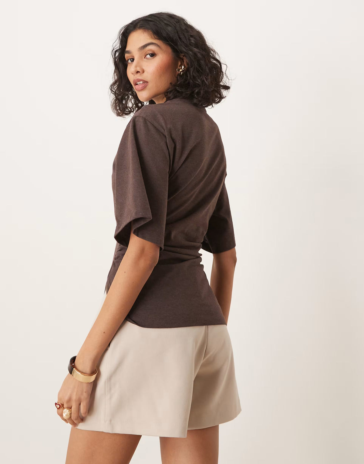 Fiora Cinched T-Shirt - XS - Navy