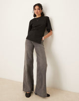 Fiora Cinched T-Shirt - S - Black
