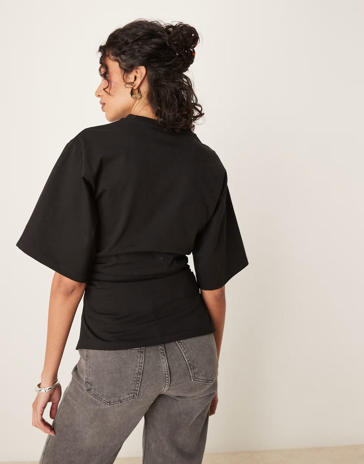 Fiora Cinched T-Shirt - S - Navy