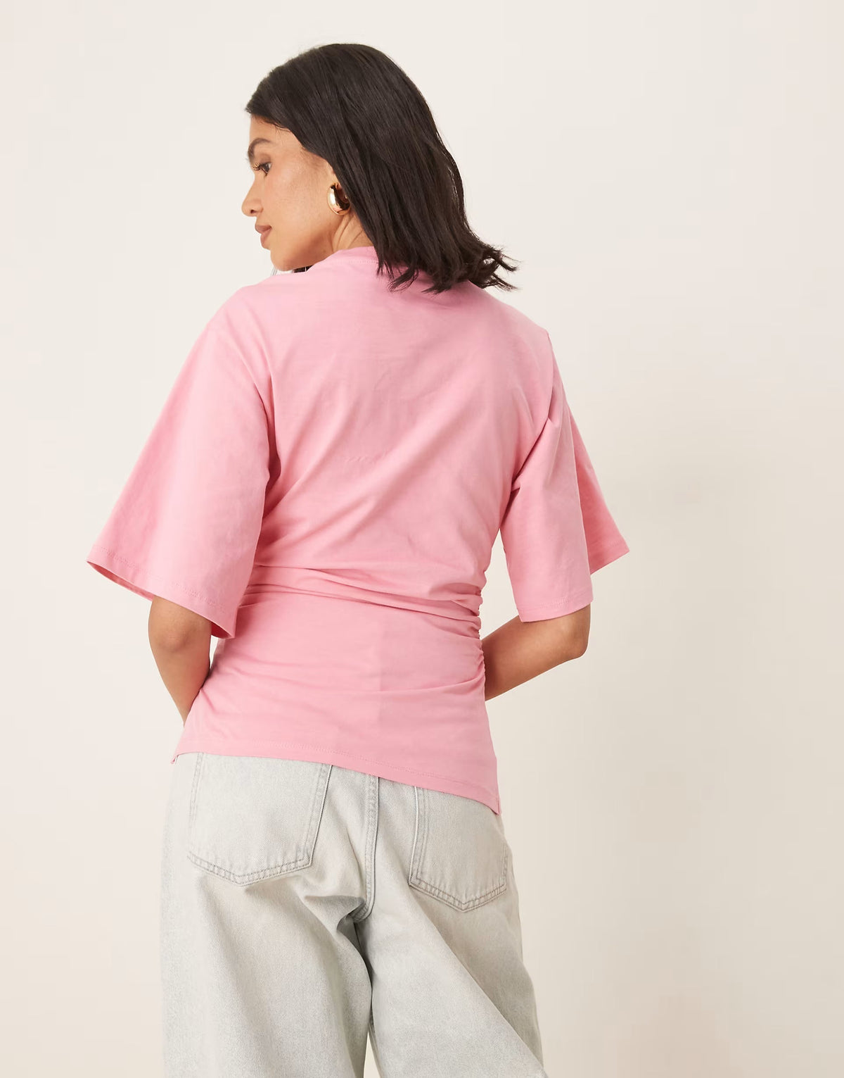 Fiora Cinched T-Shirt - M - Navy