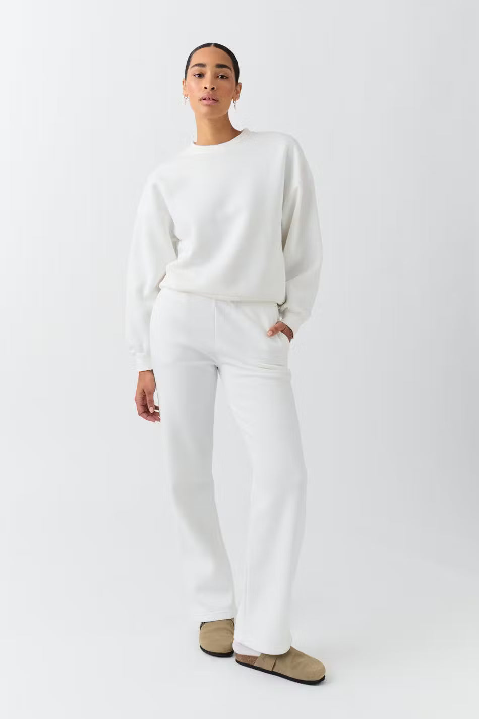 Inès Straight Sweatpants - Baby Pink - UK 6 (XS)