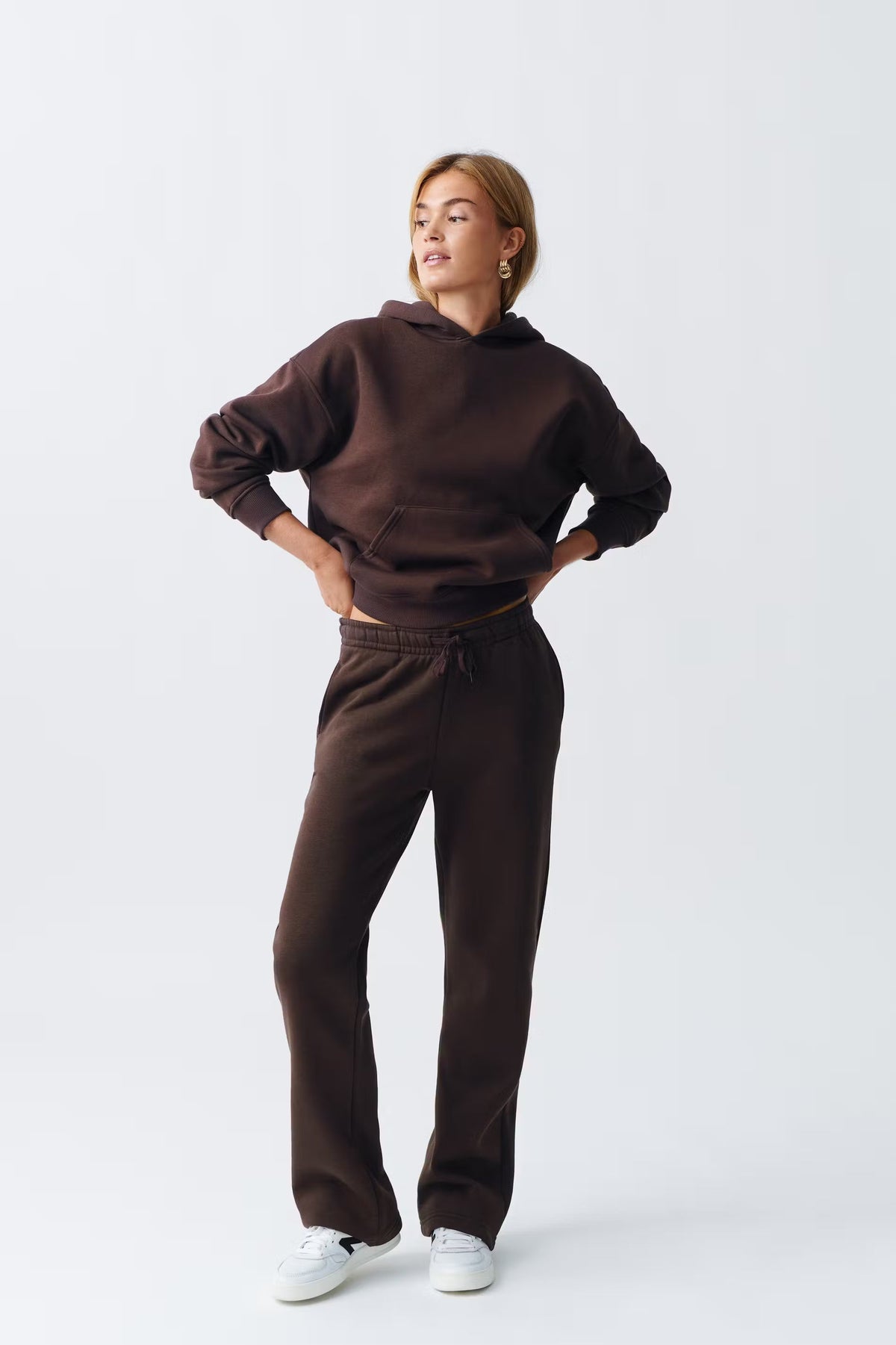 Inès Straight Sweatpants - Red - UK 6 (XS)