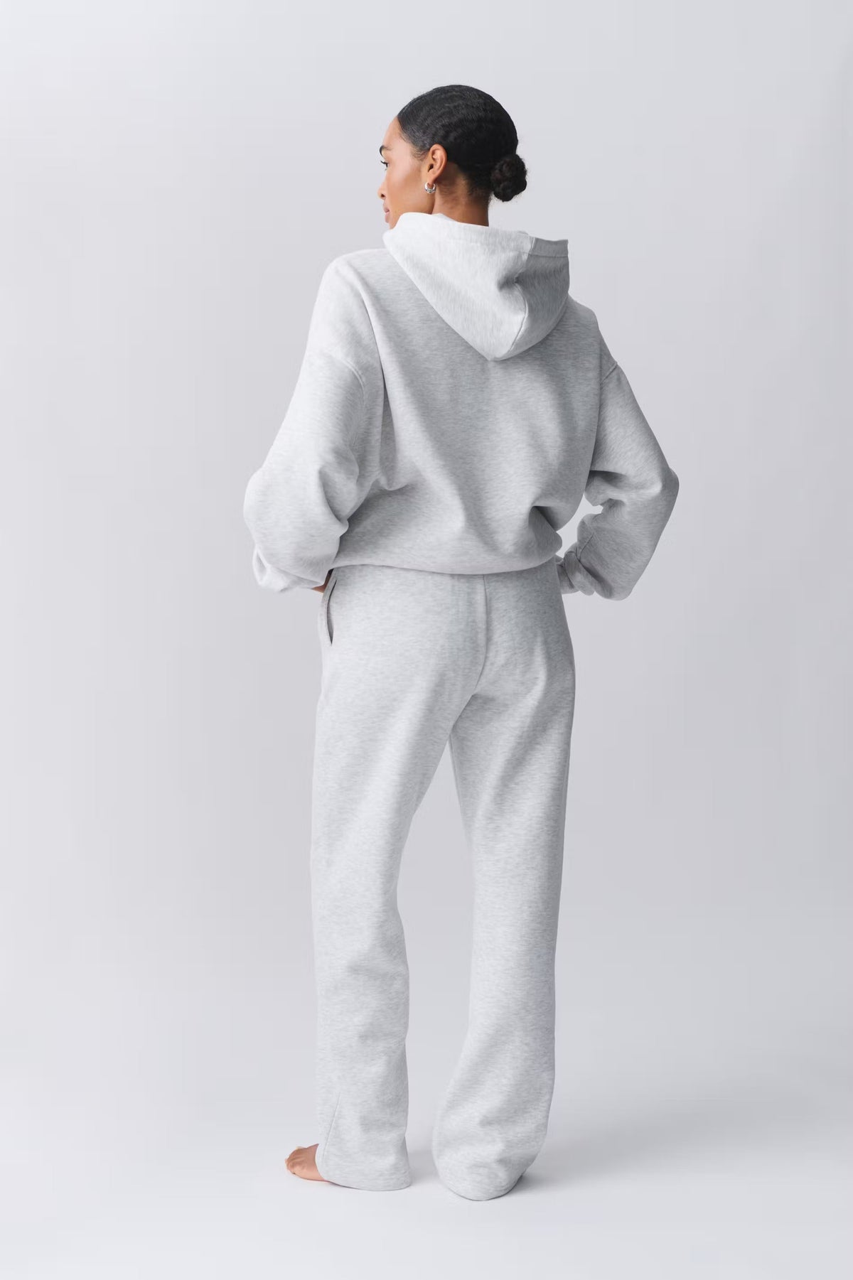 Inès Straight Sweatpants - Light Gray - UK 12 (L)