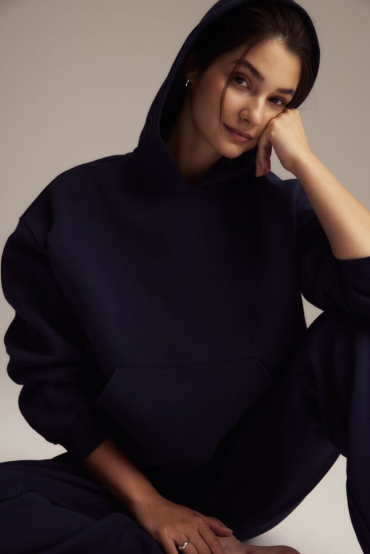Inès Original Hoodie - Light Gray - XL