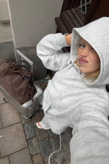 Inès Original Hoodie - Light Gray - M