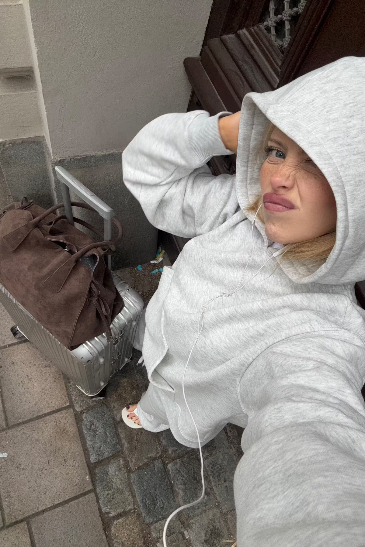 Inès Original Hoodie - Light Gray - M