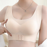 AlignLift Posture-Perfect Wireless Bra - Gray - 5XL