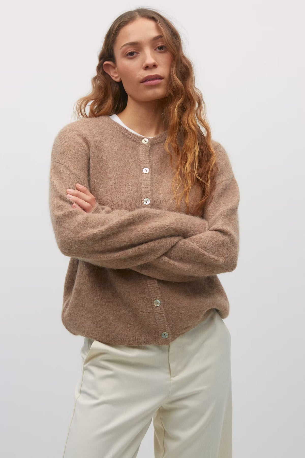 Romy Knitted Cardigan - S - Sky Blue