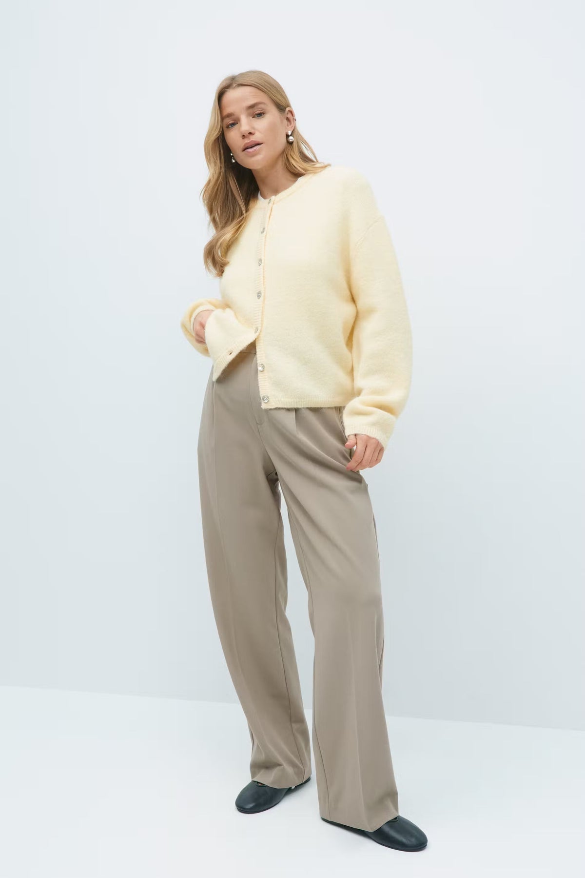 Romy Knitted Cardigan - XS - Baby Blue