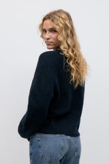 Romy Knitted Cardigan - M - Baby Blue