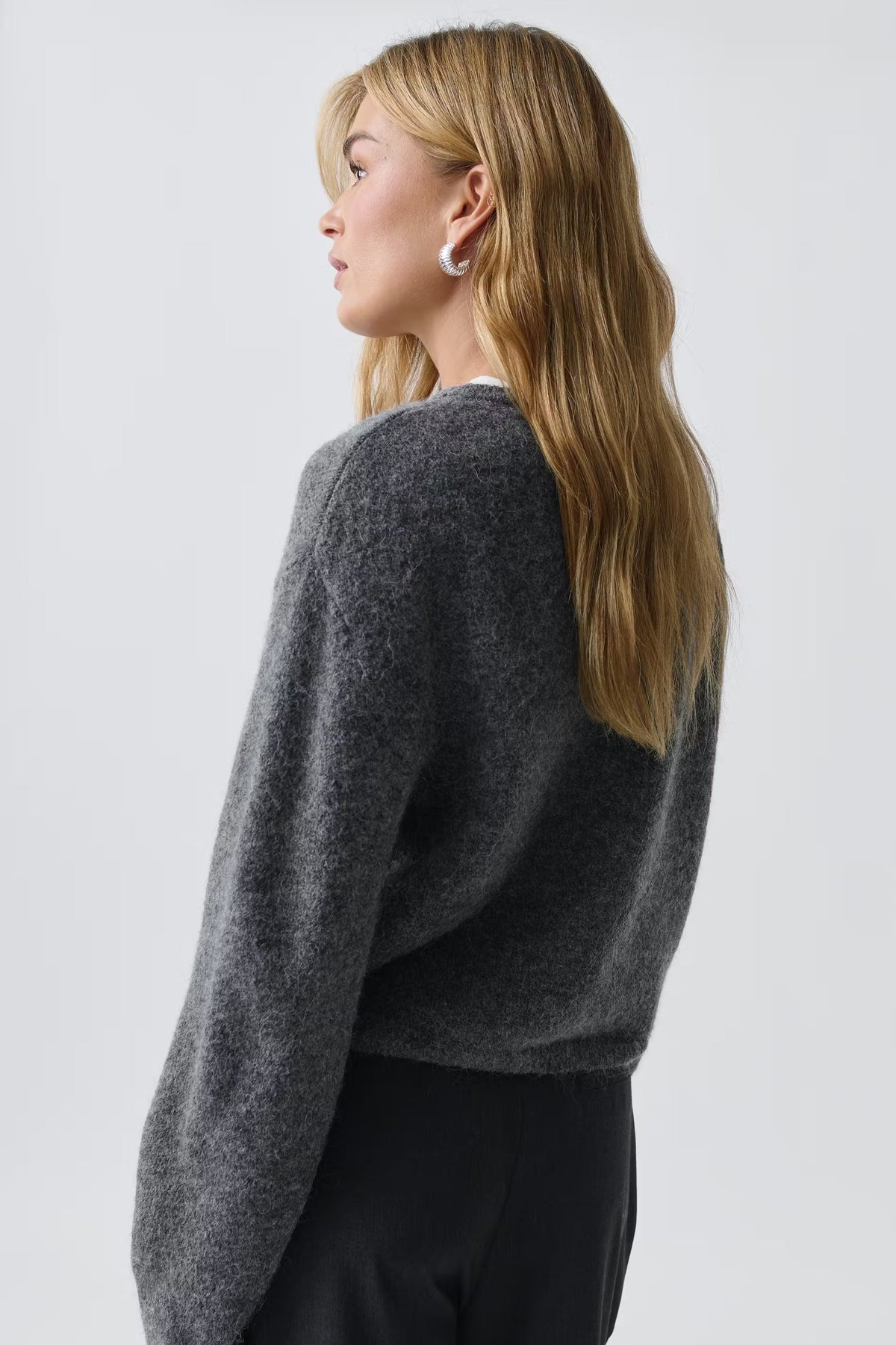 Romy Knitted Cardigan - M - Navy