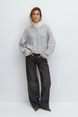 Romy Knitted Cardigan - M - Mint
