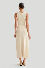 Amaris Hilton Midi Dress - XL - Cream