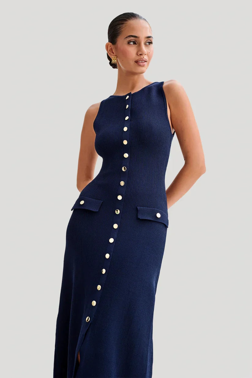 Amaris Hilton Midi Dress - S - Cream