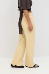 Olivine Perfect Wide Jeans - UK 8 (S) - Brown