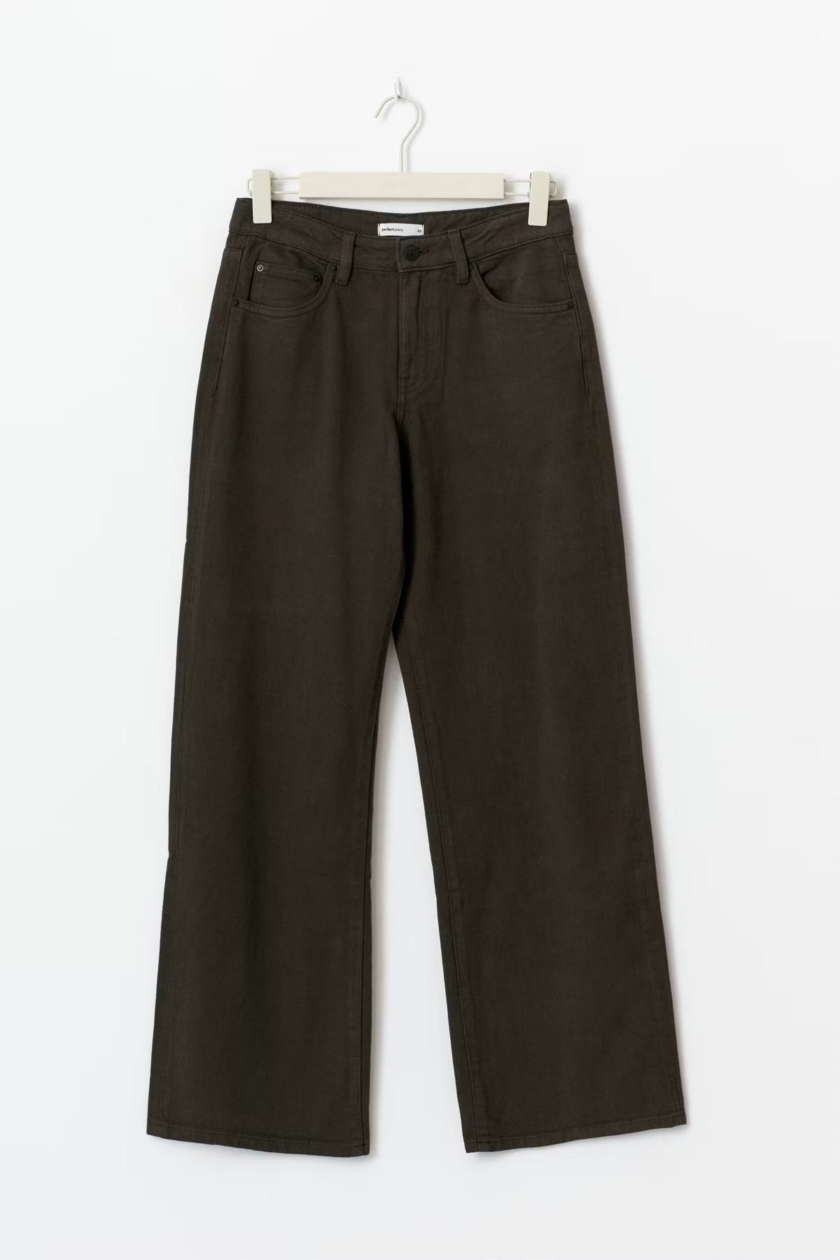 Olivine Perfect Wide Jeans - UK 12 (L) - Taupe