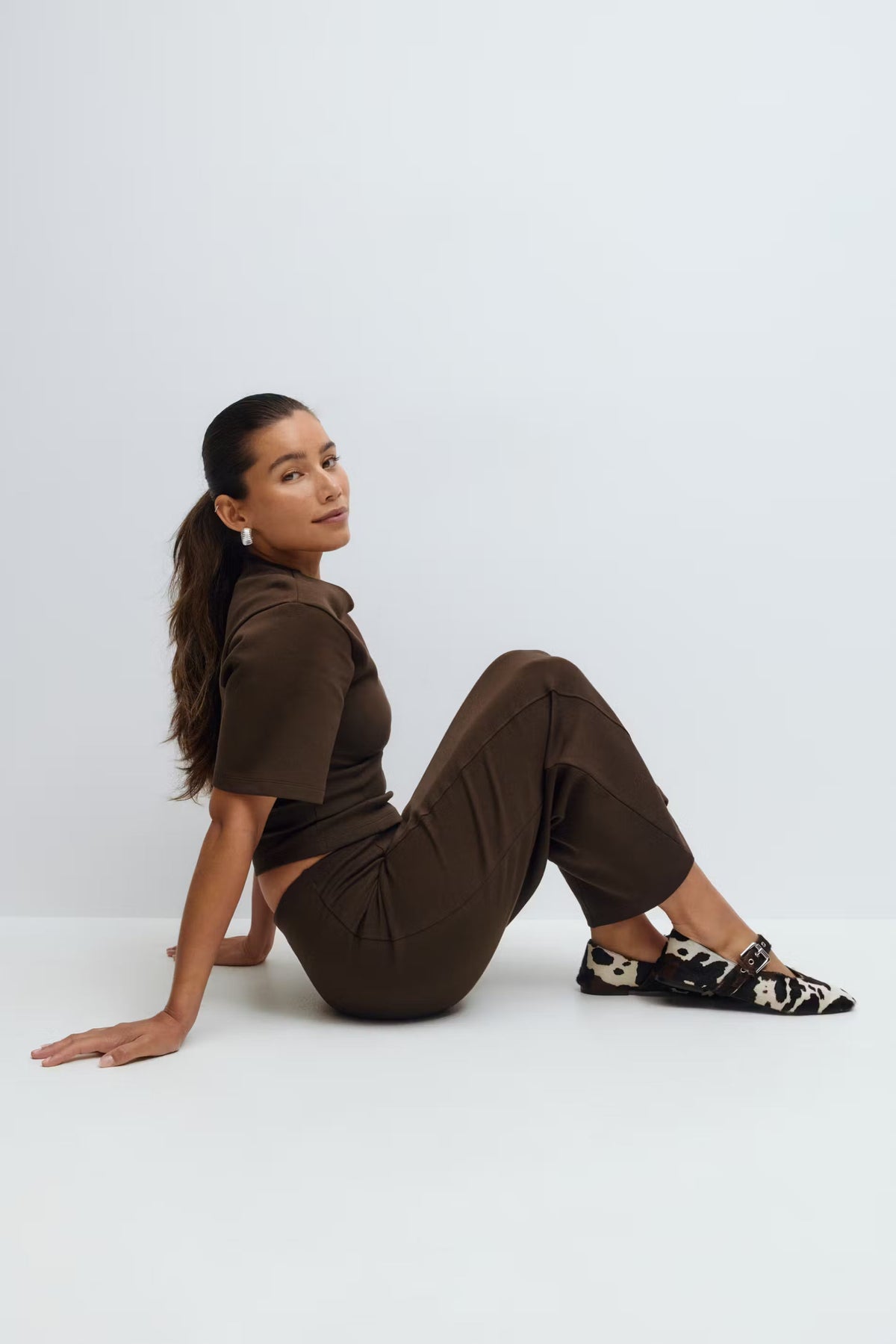 Aviana Midi Set - Brown - XL